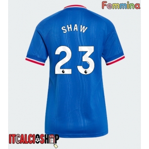 Manchester United Luke Shaw #23 Seconda Maglia Femmina 2026-27 Manica Corta